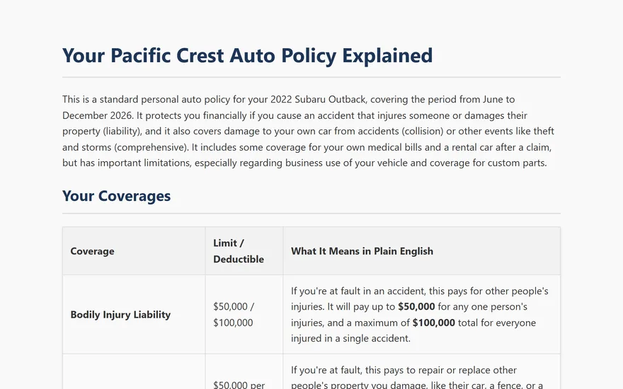 Understand a policy you cannot parse preview